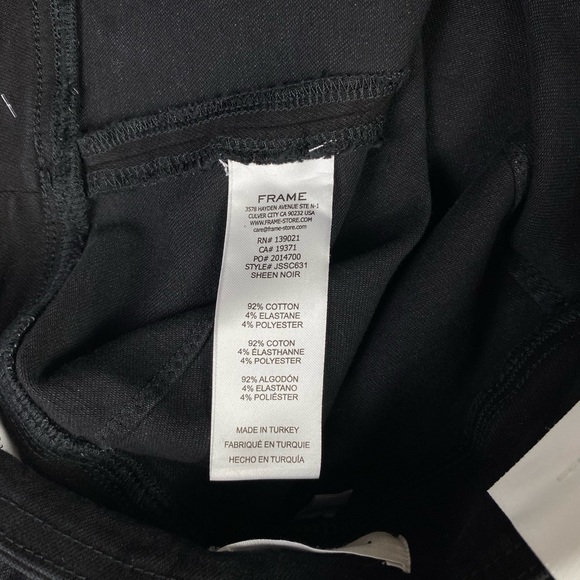 Frame The Jetset Skinny High Rise Crop Skinny Denim Leggings Size Small 2 - Picture 15 of 15